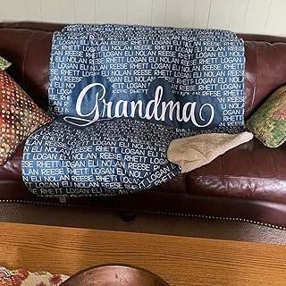 Personalized Name Blanket for Baby Boy Girl Kids and Mom, Grandma, Grammy, Custom Blanket with Name, Cozy Plush Blanket for Bedroom Living Rooms Sofa Couch. Great Gift for Birthday, Mothers Day