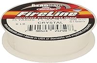 Vista 17 de The Beadsmith Fireline by Berkley - Hilo trenzado microfusionado - Prueba de 4 libras, diámetro de 005"/.12mm, carrete de 50 yardas, color cristal