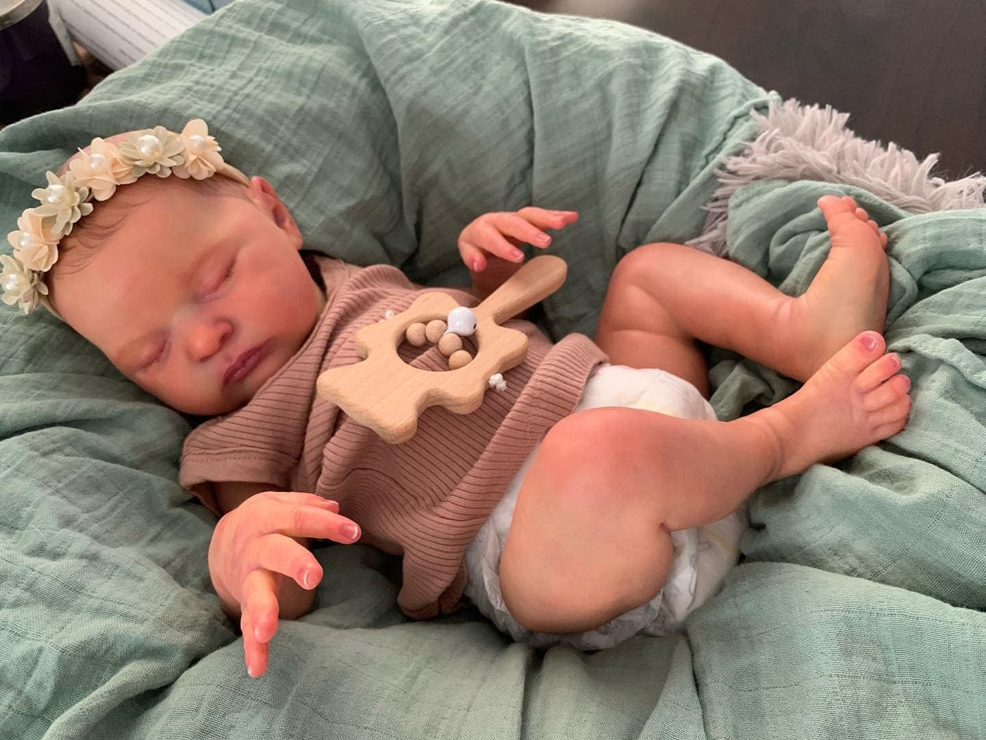 Zero Pam Reborn Baby Dolls Girls 20 Inch Realistic Newborn Baby Doll Sleeping Baby Dolls That Look Real Life Babies Lifelike Baby Dolls for Girls