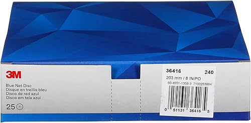 Miniatura 47 de 3M Blue Net - Rollo de disco 36449, 3 pulgadas, grado 80+, paquete de 100, el mejor en su clase, prácticamente libre de polvo, rollo de láminas