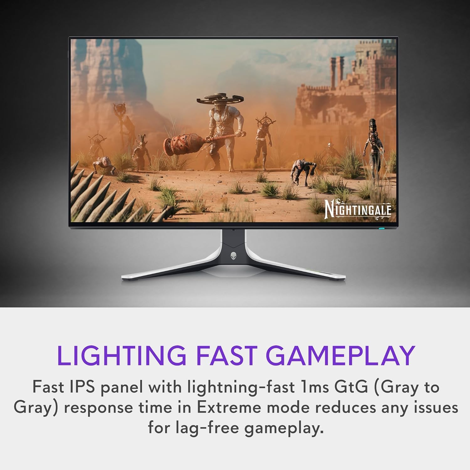Dell Alienware 27" Gaming Monitor | 280Hz, 1ms, QHD | FreeSync Premium Pro + G-Sync | Fast IPS, VESA HDR600 | Height/Tilt/Swivel/Pivot, AlienFX RGB, Low Blue Light (QHD-280Hz) view 9