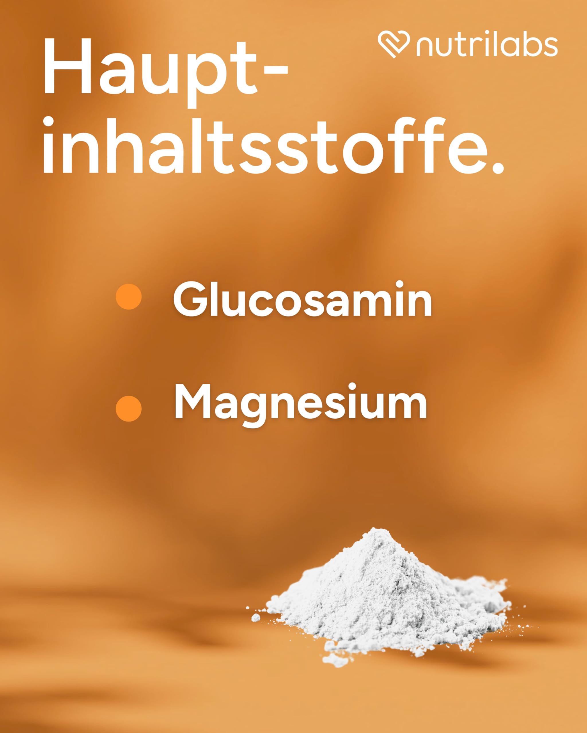 NutriLabs Glukosaminol® equin Gelenk-Pulver für Jung-Pferde 600 g - mit Glucosamin & Magnesium - Pferdenahrungsergänzungsmittel - Gelenknahrung