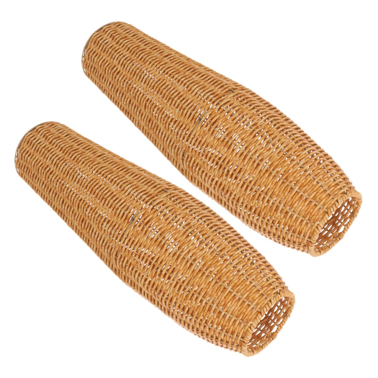 IMIKEYA 2 Pieces Tall Plastic Fade-Resistant Vase for Dried Flowers Design Imitation Rattan Modern Rustic Decoration for Living Room Bedroom and Office