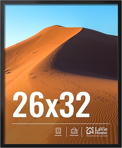 Miniatura 157 de LaVie Home Marco de fotos de 2 x 3, marco de fotos negro de 2 x 3 con plexiglás HD, marco de visualización de 2 x 3, 1 paquete, colección clásica