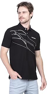 تيشرت بولو كاجوال مزين بطباعة كلمة "EVOLVING" للرجال من فايروود