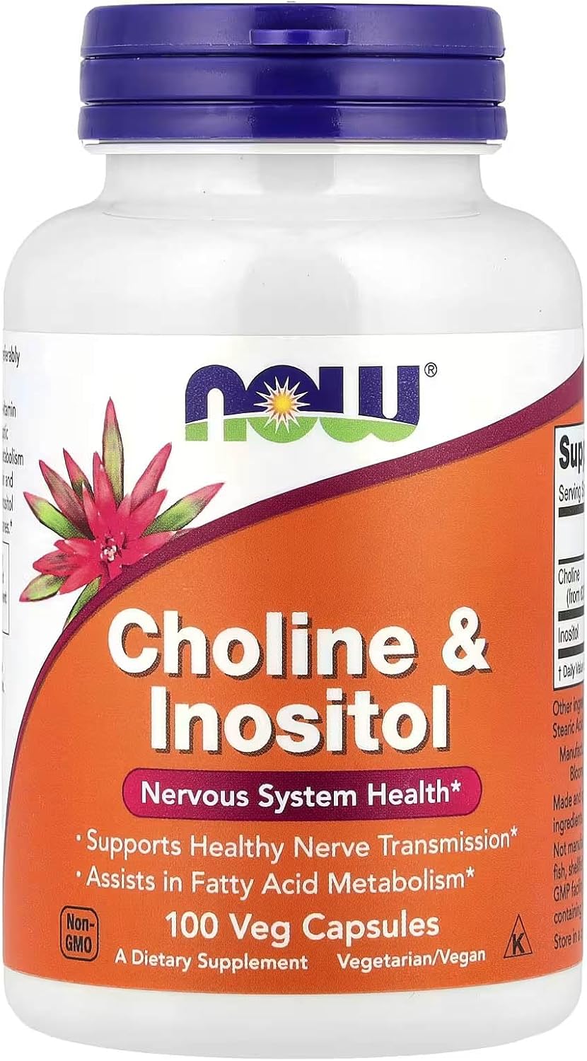 Now Foods Choline & Inositol 500 Mg – 100 Caps