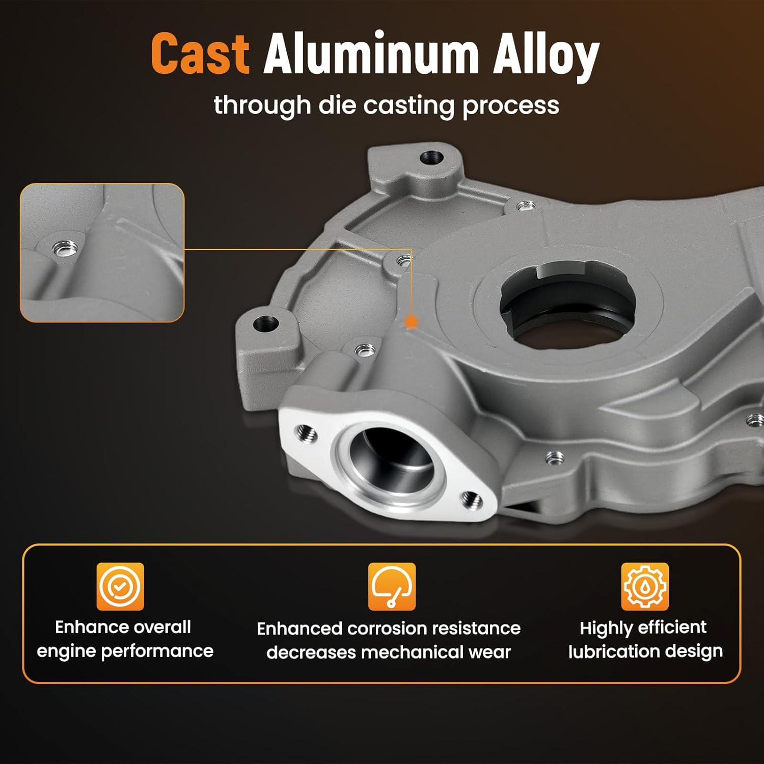 maXpeedingrods Engine Oil Pump High Volume High Pressure For Ford 5.4L 2005-2012 M360HV