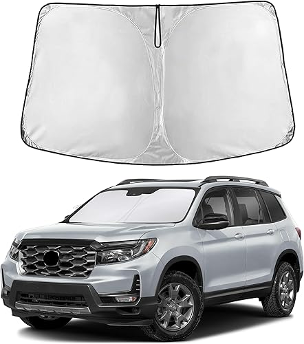 Miniatura 142 de EcoNour Parasol para Subaru Crosstrek 2013-2015 2016 2017, visera solar para parabrisas delantero y ventana, bloqueador de calor UV y protector