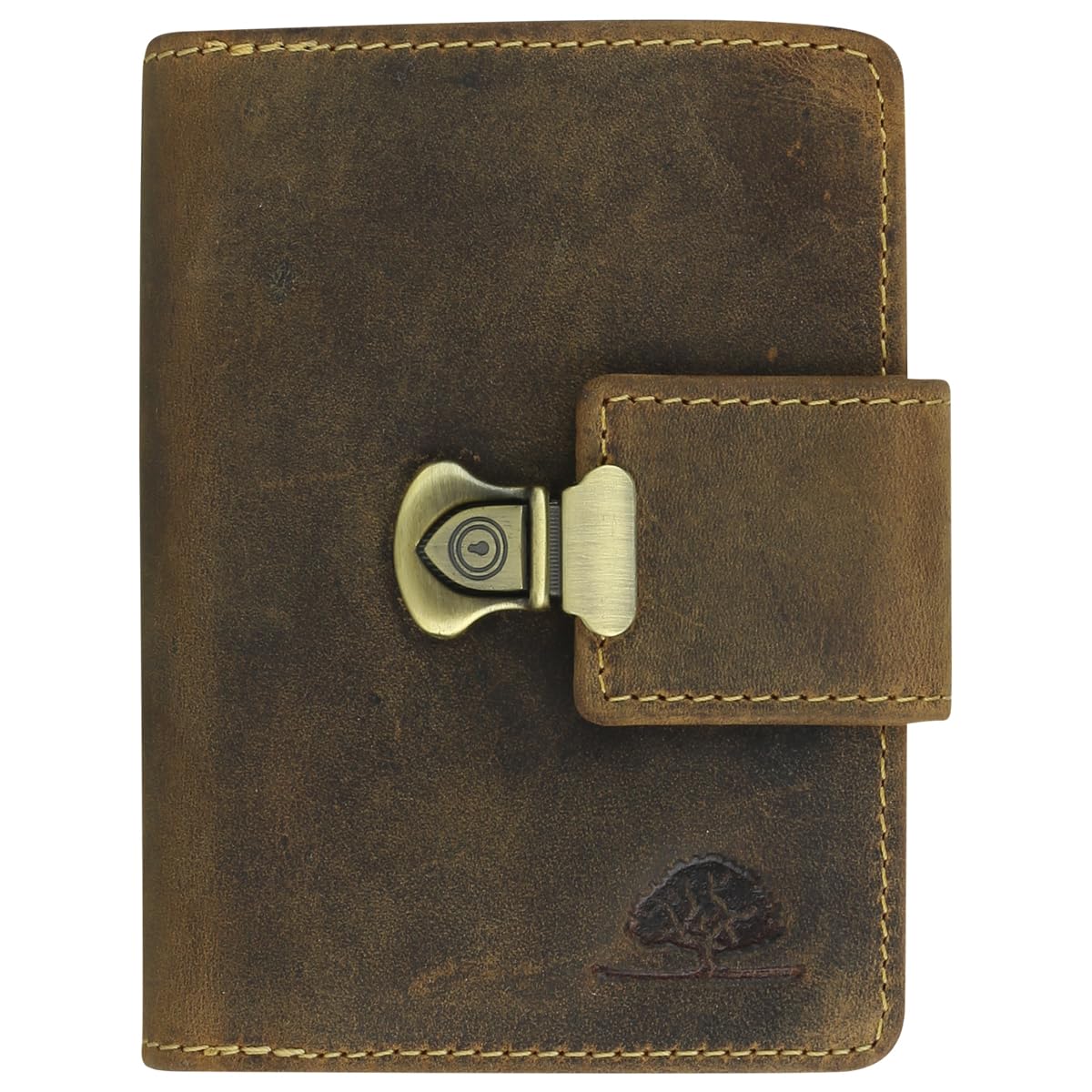 Greenburry Portafoglio vintage in pelle 12,5 cm