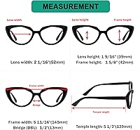 Vista 3 de Eyekepper Paquete de 5 lentes de lectura para mujeres lectores de ojo de gato