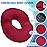BlissTrends Donut Pillow Seat Cushion,Donut Chair Cushions for Postpartum Pregnancy & Hemorrhoids,Tailbone Pain Relief Cushion,Memory Foam Lifting Cushions for Office&Home Chairs (Red)