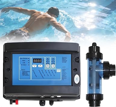 5/10/15/20/30/50G/H Salt Chlorine Generator, Swimming Pool Chlorinator, Salt Water Chlorinator System for Swimming Pool Size 10-100 Cubic Meters 5g/h