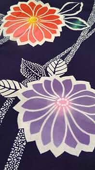 浴衣　注染　綿　紺色に花 楽天市場】浴衣 レディース 2025 新作 【 シャクヤク ネイビー