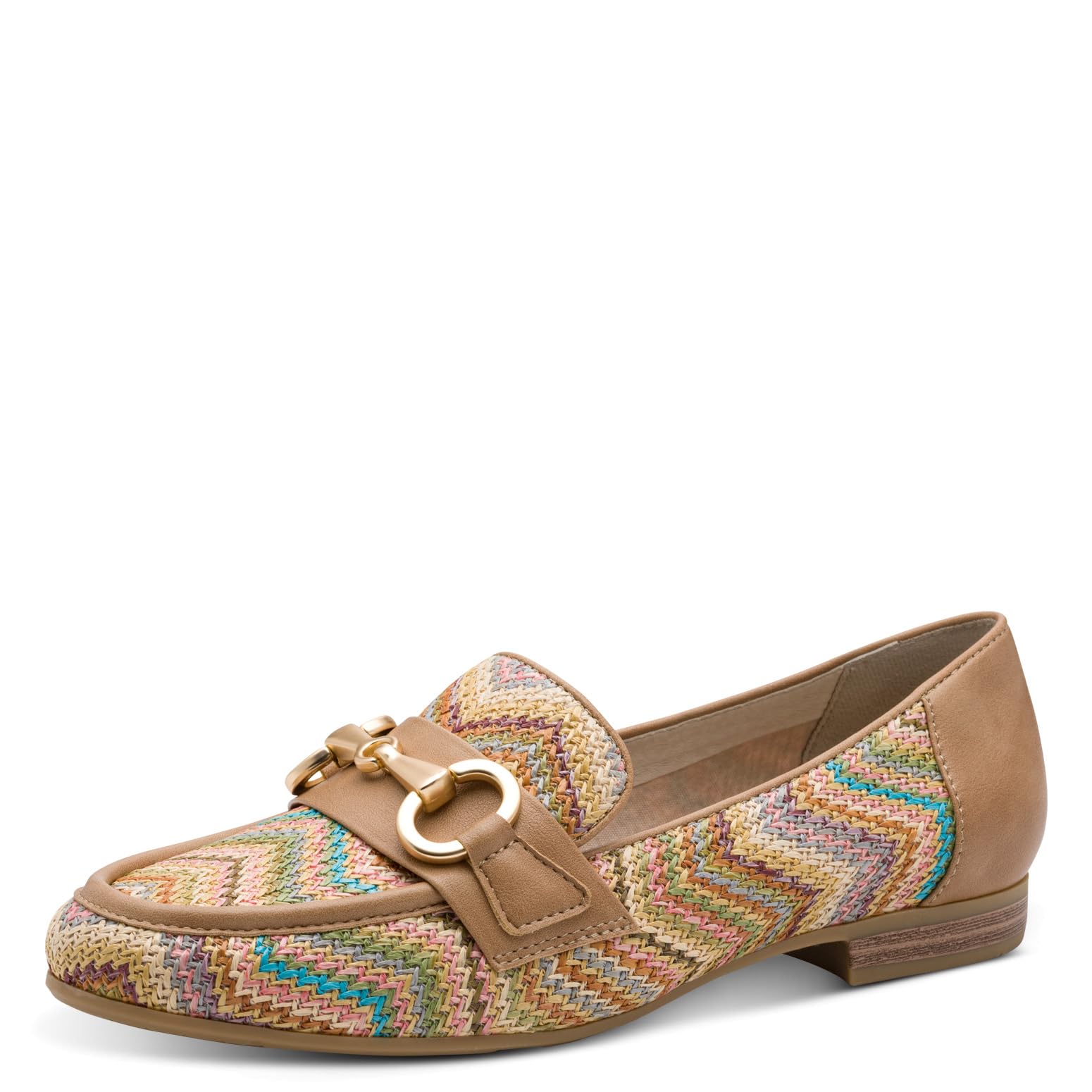 Jana Women's Damen Slipper Vegan 8-24265-44 Loafer, Beige/Multi-Coloured, 6.5 UK