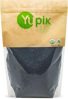 Yupik Organic Black Beluga Lentils 2.2 lb - Non-GMO Vegan Gluten-Free Kosher High Protein Fiber Iron for Soups Salads