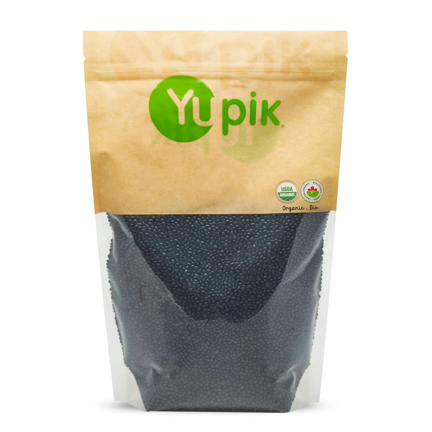 Yupik Organic Black Beluga Lentils 2.2 lb - Non-GMO Vegan Gluten-Free Kosher High Protein Fiber Iron for Soups Salads