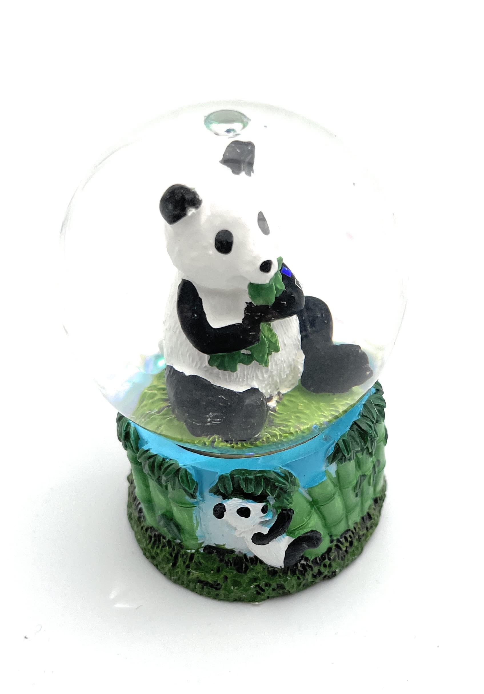 Panda Ours Mignon Douces Hauteur 6,5cm Boule De Neige Brillante