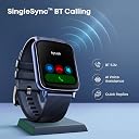 Fastrack Volt S1 Smart Watch for Man and Women Latest with 1.83" Display, Silicone Strap, BT Calling, 100+ Sports Modes, Heart Rate, SpO2, IP68, Ideal Smartwatch for Boys and Girls (Blue) gallery image