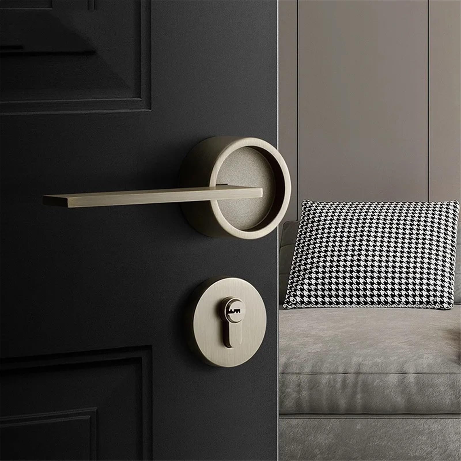 Poignée de porte de chambre rétro cyan pour sublimer votre décoration intérieure