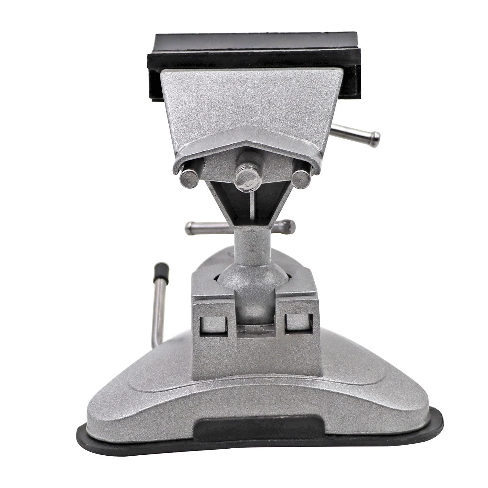 M.Z.A. Tornillo de banco portátil con base de vacío y cabezal giratorio de 360° y potente ventosa giratoria multiángulo para reparaciones de bricolaje, modelado, pintura y manualidades