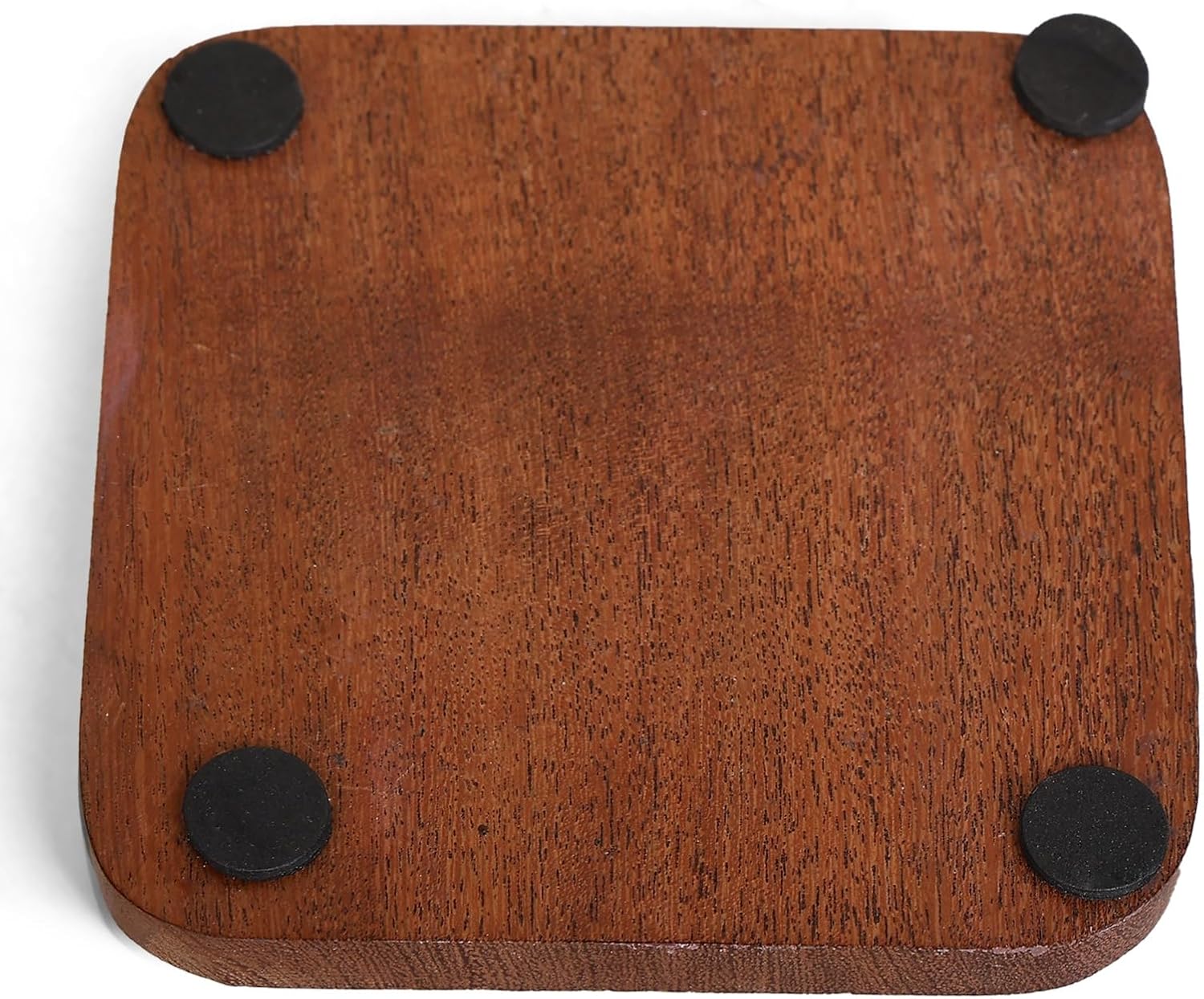 Acacia Wood Coasters Coffee Table, Drink Protection Decor (Square, Set of 6)