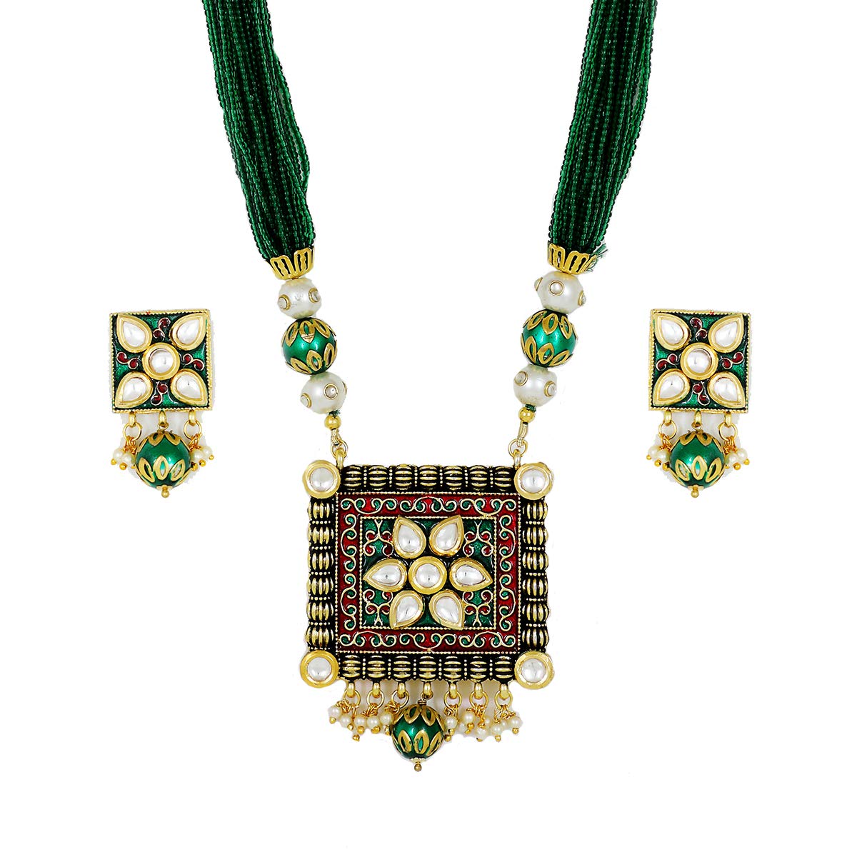 See full amazon price history chart for Piah Fashion Marvelous Gold Plated Brass Square Shape Kundan With Red & Green Minaakari & Pearl Necklace Set For Women & Girls (Green) Piah Fashion Marvelous Gold Plated Brass Square Shape Kundan With Red & Green Minaakari & Pearl Necklace Set For Women & Girls (Green) (B07P9JJ156) Amazon Price History, Amazon Price Tracker