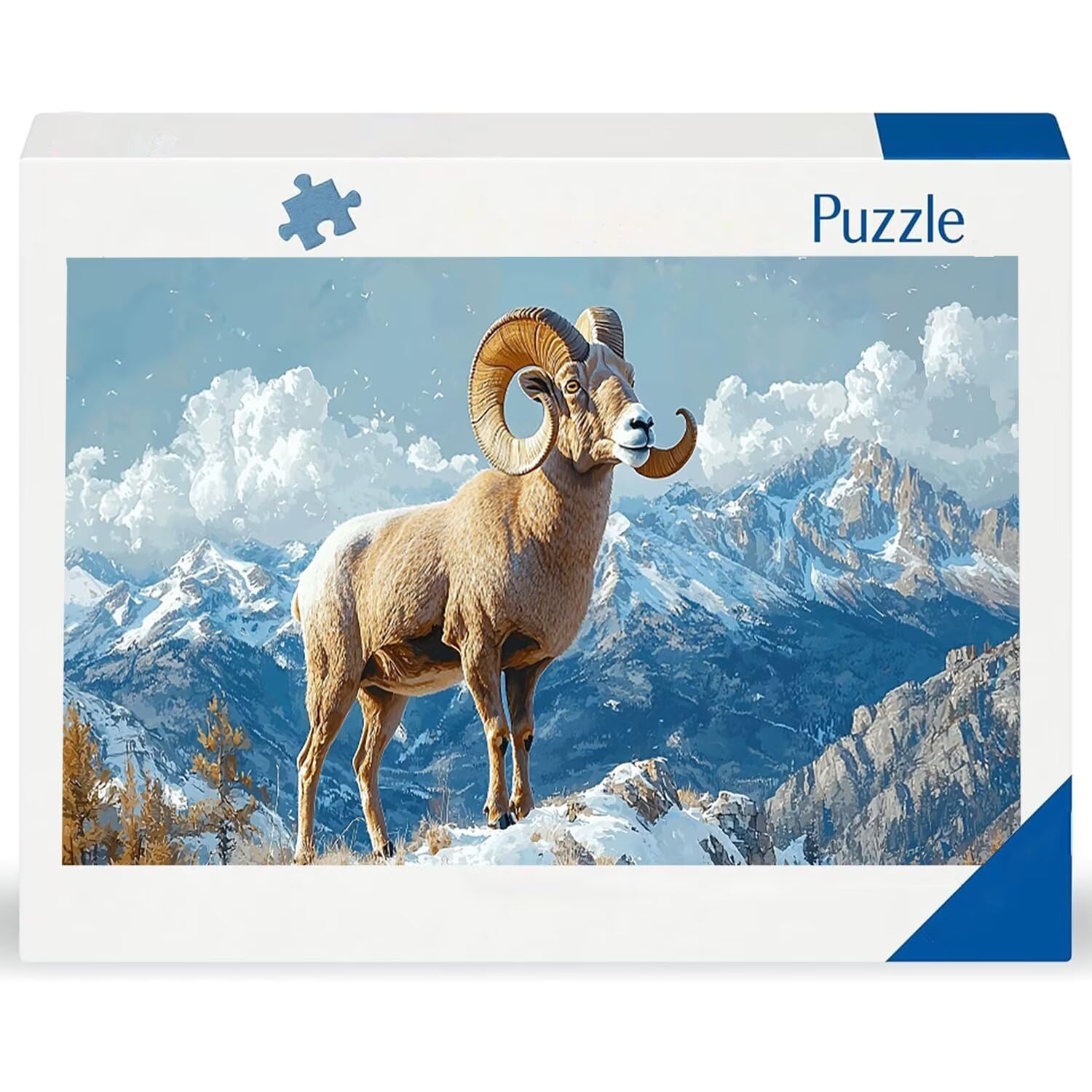 Krajobraz kozy - Puzzle 900 sztuk dla dorosłych - Puzzle DIY, kreatywna rozrywka, sztuka nowoczesna, klasyczne puzzle dla dorosłych i młodzieży w wieku 12 lat, pomysł na prezent dla mężczyzn i kobiet