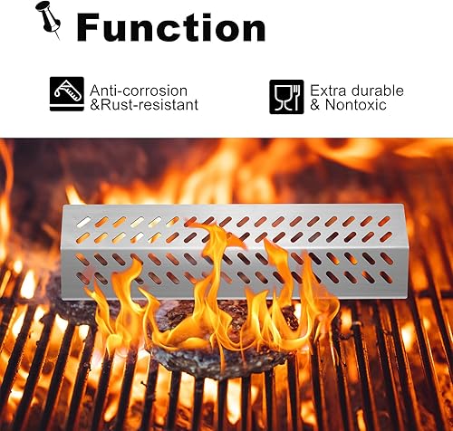 Miniatura 5 de Placas de calor para parrilla, tamer de llama, piezas de repuesto para parrilla de gas para Bull 16521 16631, 16670 16520, Cal Flame bbq04103000, G