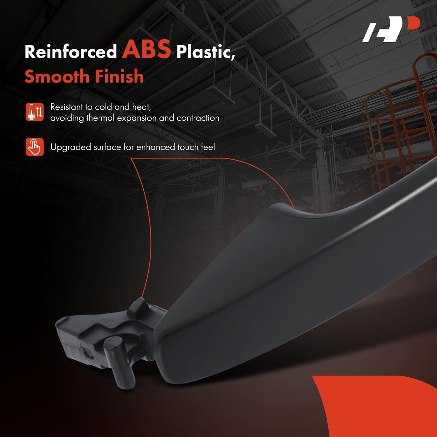 A-Premium Rear Driver or Passenger Side Exterior Door Handle Compatible with Toyota Sienna 2011-2022, Primed Black, Replace# 6923008040C0, 692500T010C0