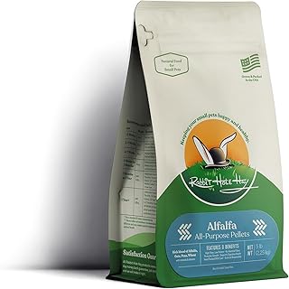 Rabbit Hole Hay - All Natural Alfalfa Pellets for Small Pets - 5 lb Box - Premium Blend
