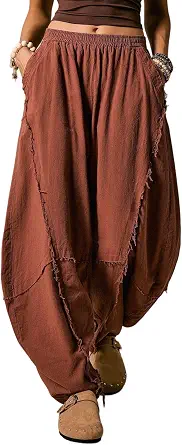 Songling Women's Wide Leg Casual Trousers