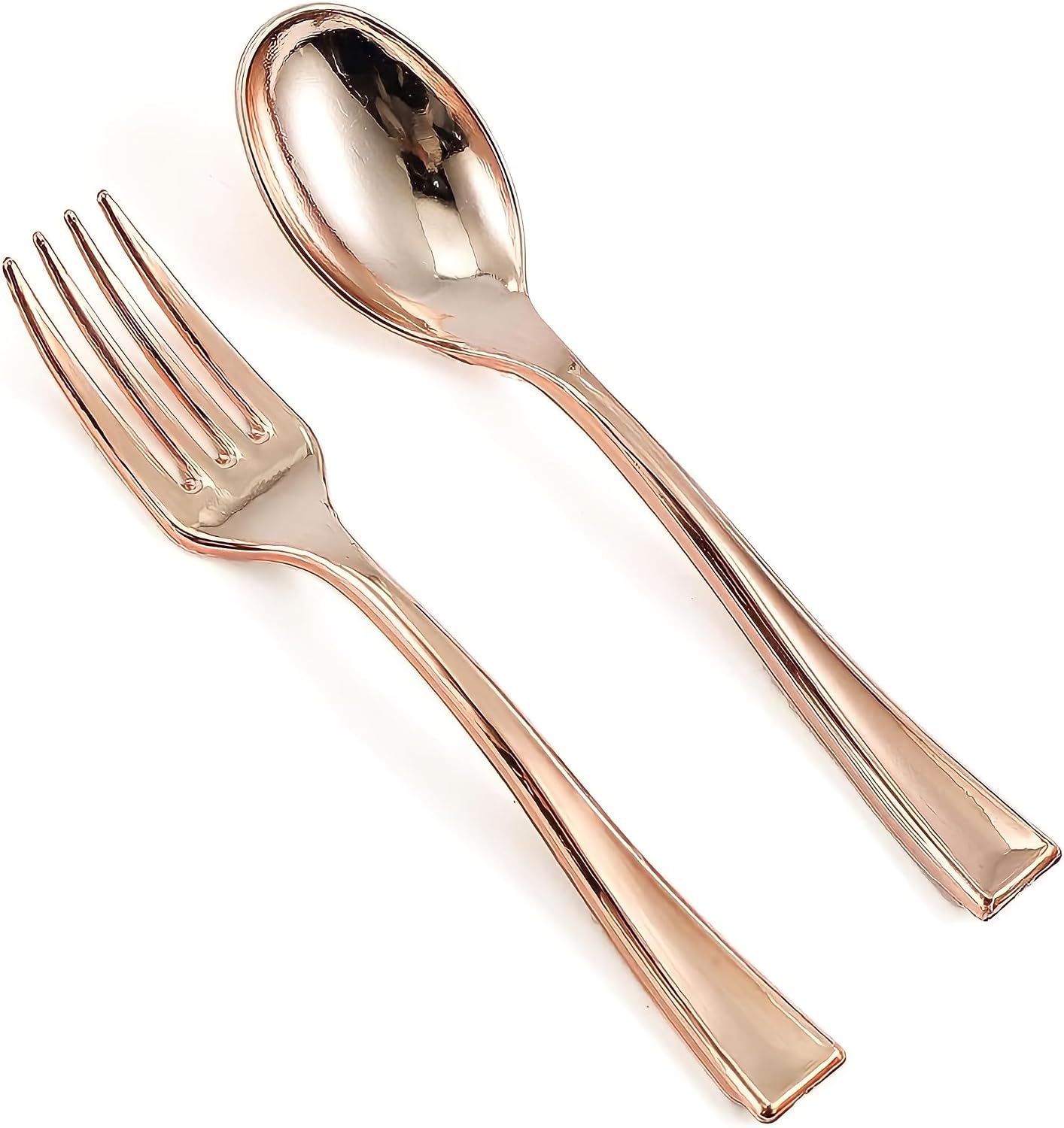 Fun Express Metallic Rose Gold Mini Forks - Elegant Party Supplies - Premium Quality Mini Utensils for Weddings, Events, and Special Occasions - 50 Pieces image 2