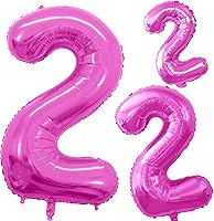 Vista 271 de GOER Globos con el número 80 para decoraciones de fiesta de cumpleaños número 80, globos de helio de aluminio jumbo de 42 pulgadas para 80 Oro rosa