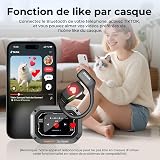 MINISO M98 AI Translation Earbuds Real Time，3-in-1 Translator Earbuds for 134 Languages with LCD Touch Screen，Open Ear Translation Headphones for Travel, Business, Learning - 6