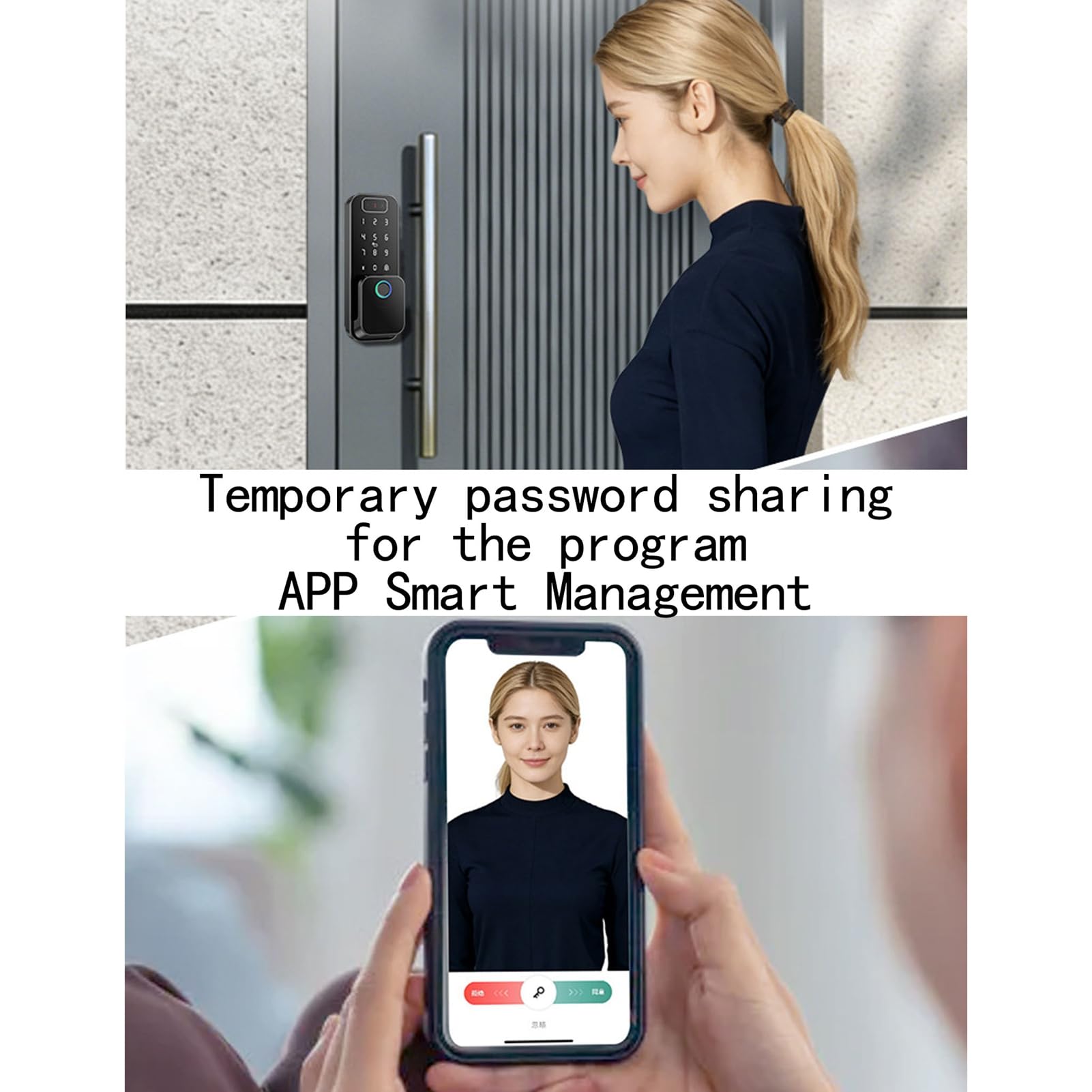 Cerradura de Puerta Inteligente con Huella Digital WiFi, Entrada