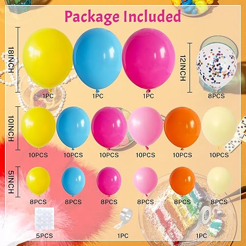 Vista 77 de Kit de arco de globos azules, 107 piezas de globos azul marino y dorado con globos de confeti dorado metálico, globos de fiesta de cumpleaños azul