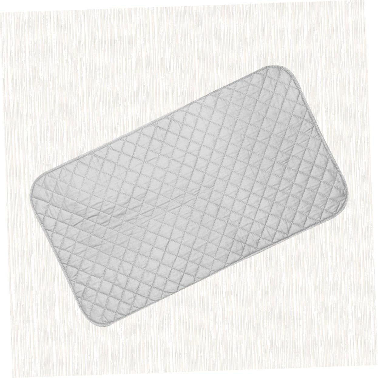 Tappetino da Stiro Antiscivolo 55x120 Cm in Cotone | Resistente alle Alte Temperature, Argento, Portatile, per Piani e Zona Ripostiglio, Adatto a Capi Sottili