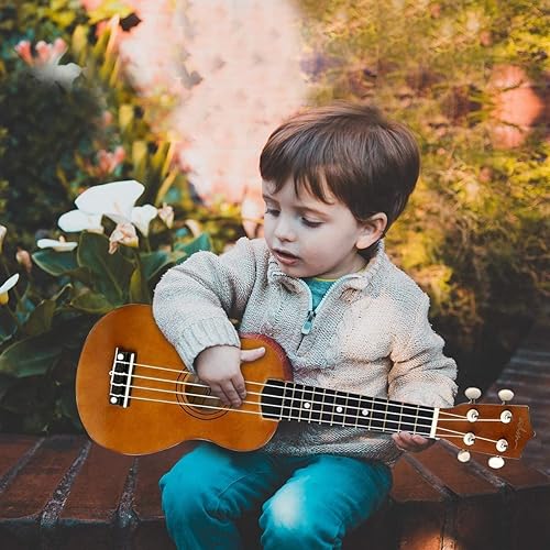 Miniatura 20 de ADM Ukelele para principiantes, kit de ukelele de madera hawaiana para niños y adultos, paquete de ukalelee profesional con lecciones gratis