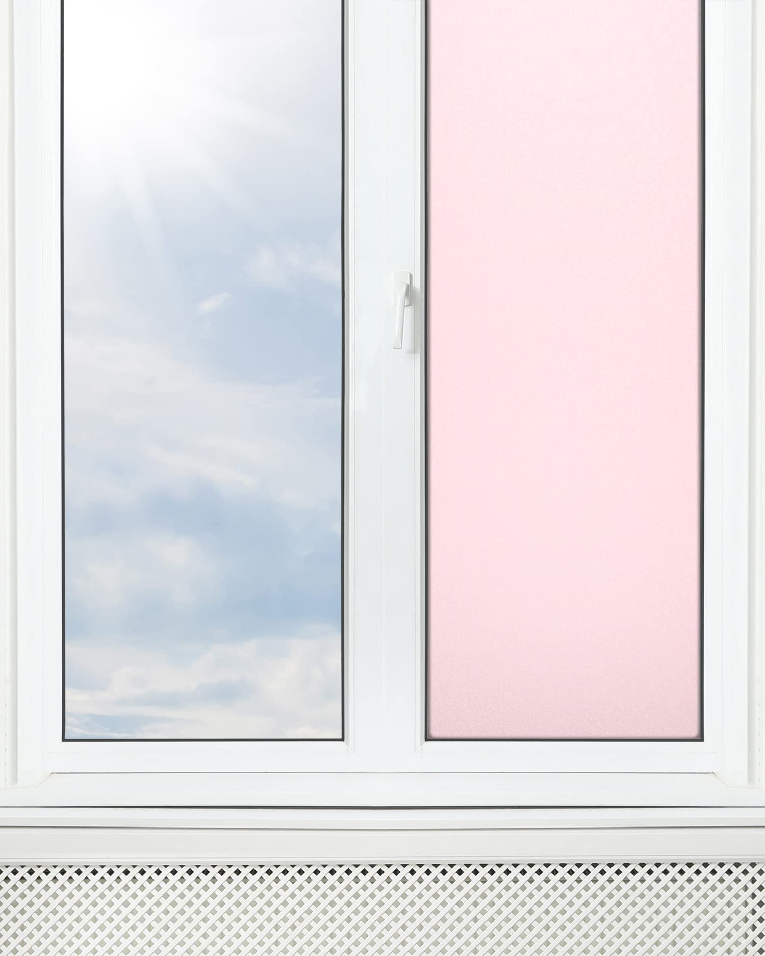 Panorama Pellicola per Finestre Rosa 73x300 cm - Adesivi per Vetro - Oscurante