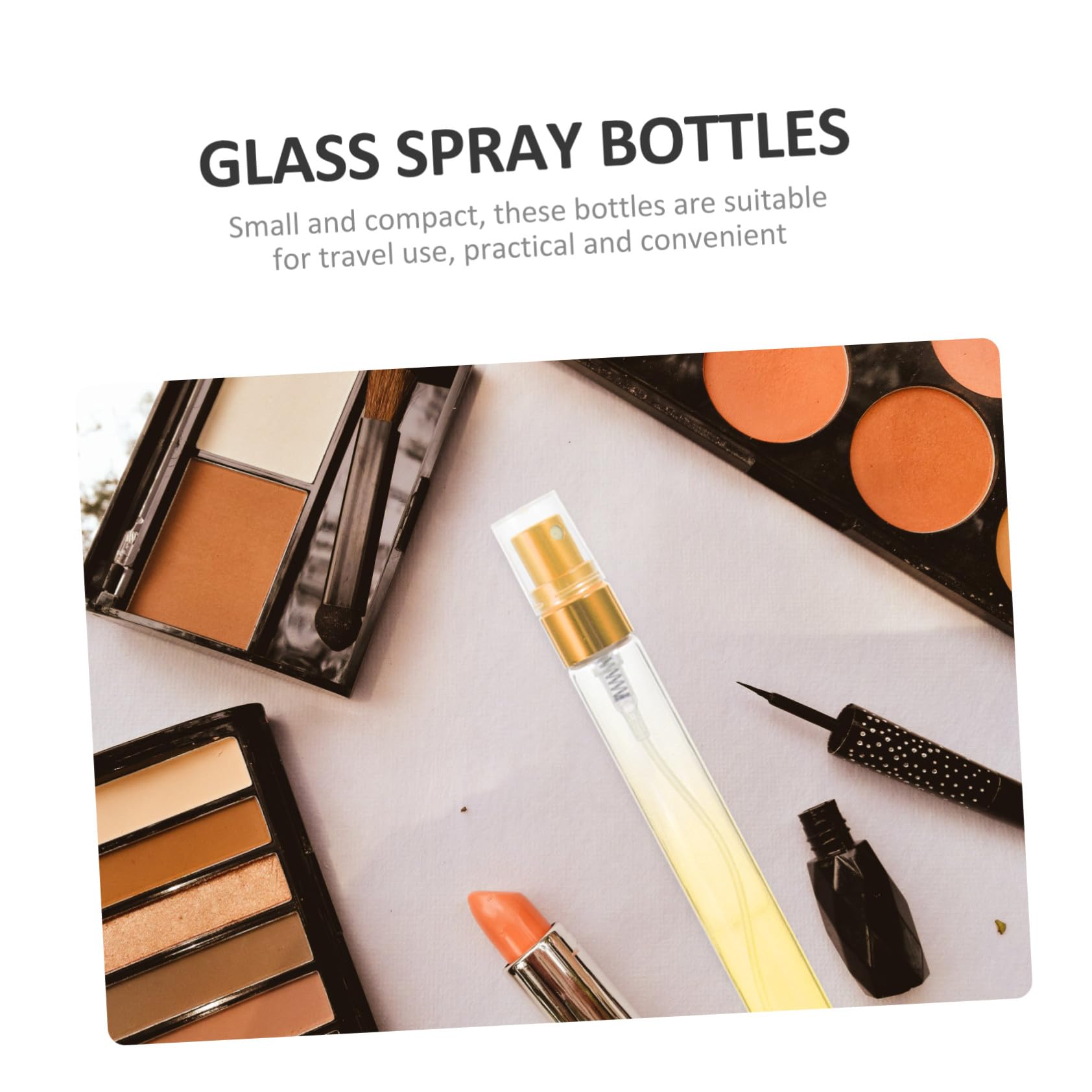12piezas Botella de Perfume Atomizador Pequeña de Frasco de Vidrio para Perfume Botella de Viaje para Maquillaje y Cosméticos