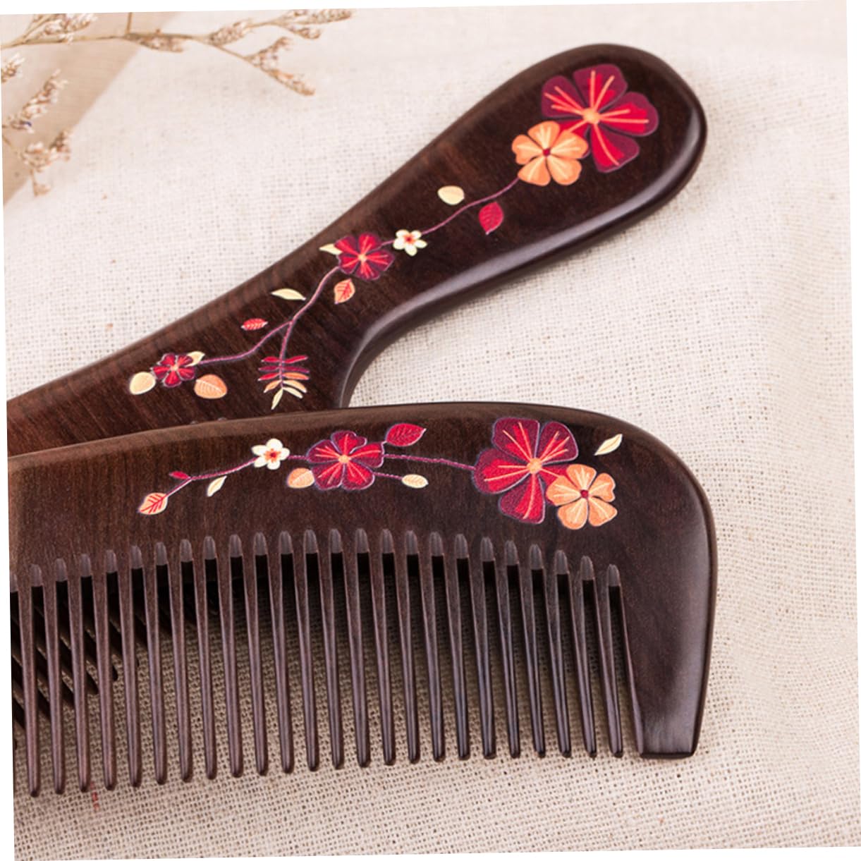 Beavorty 6pièces Peigne Sculpté Anti- Pour Cheveux De Peigne De Massage Et Usage Salon Ou Extérieur