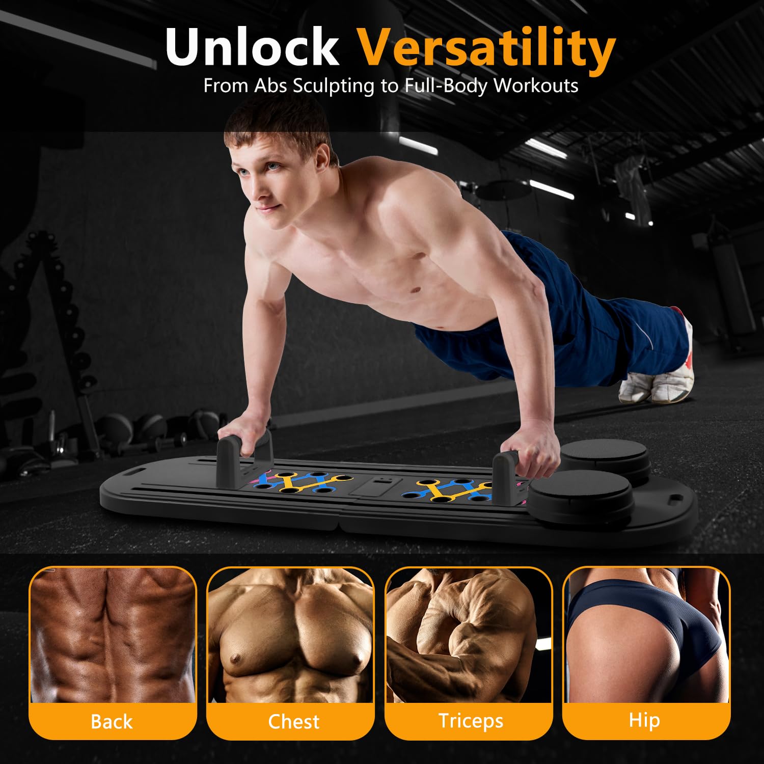 GDSHGS Upgraded Pilates Reformer Machine Voor Thuis Multifunctionele Buikbord Automatische Rebound Ab Roller Wiel Training Board Full Body Workout Apparatuur