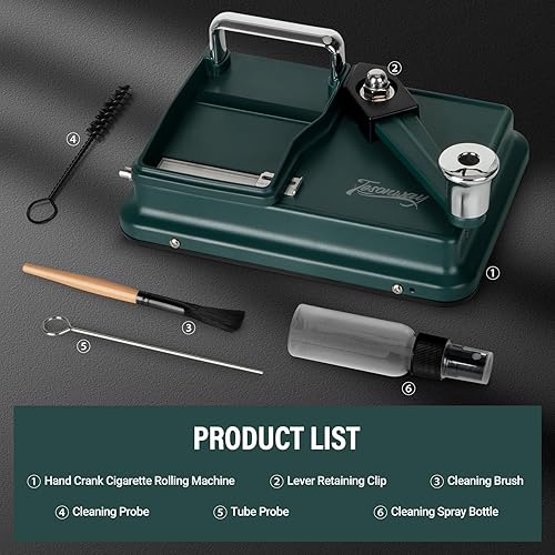 Miniatura 6 de Manual de máquina de laminación de cigarrillos, máquina inyectora de cigarrillos con cepillo de limpieza, sonda de limpieza, sonda de tubo, botella