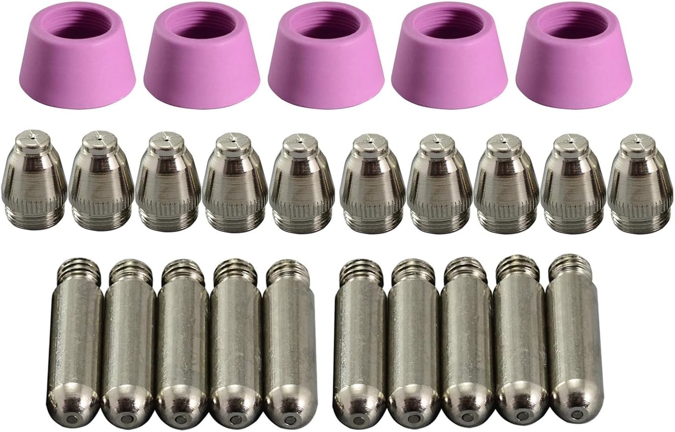 RIVERWELD SG-55 AG-60 WSD-60 Plasma Electrode Tip Nozzle 1.2mm 60Amp Fit CUT-60 LGK-60 Plasma Cutter 25pcs