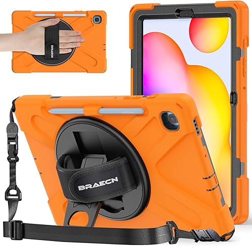 Miniatura 9 de BRAECNstock Funda protectora resistente a prueba de golpes para Samsung Galaxy Tab S6 Lite de 10.4 pulgadas 2024/2022/2020 (SM-P620/P610/P619) a