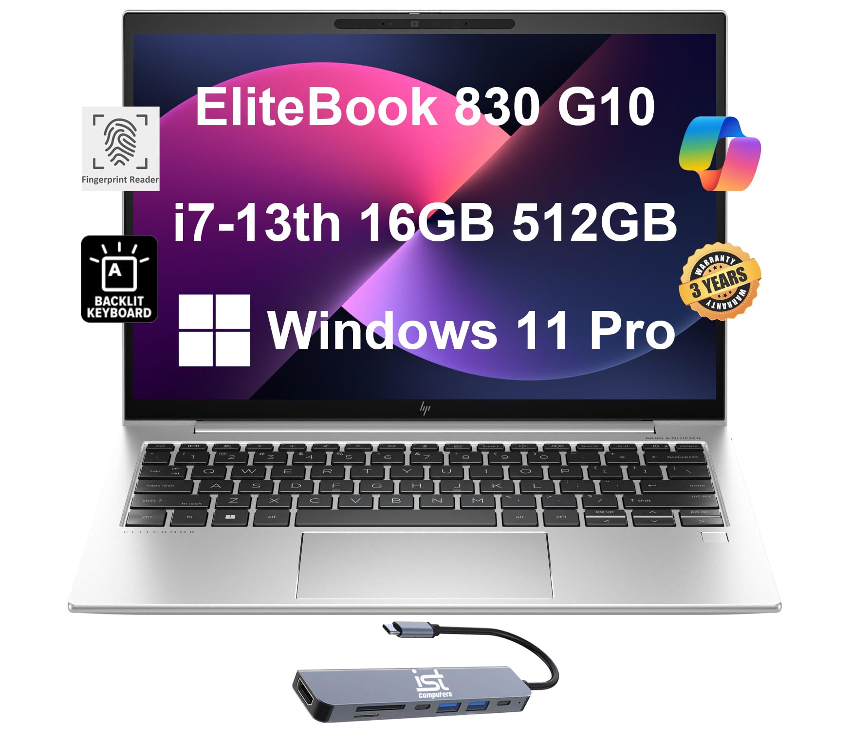 Amazon.com: HP EliteBook 830 G10 Business Laptop (13.3