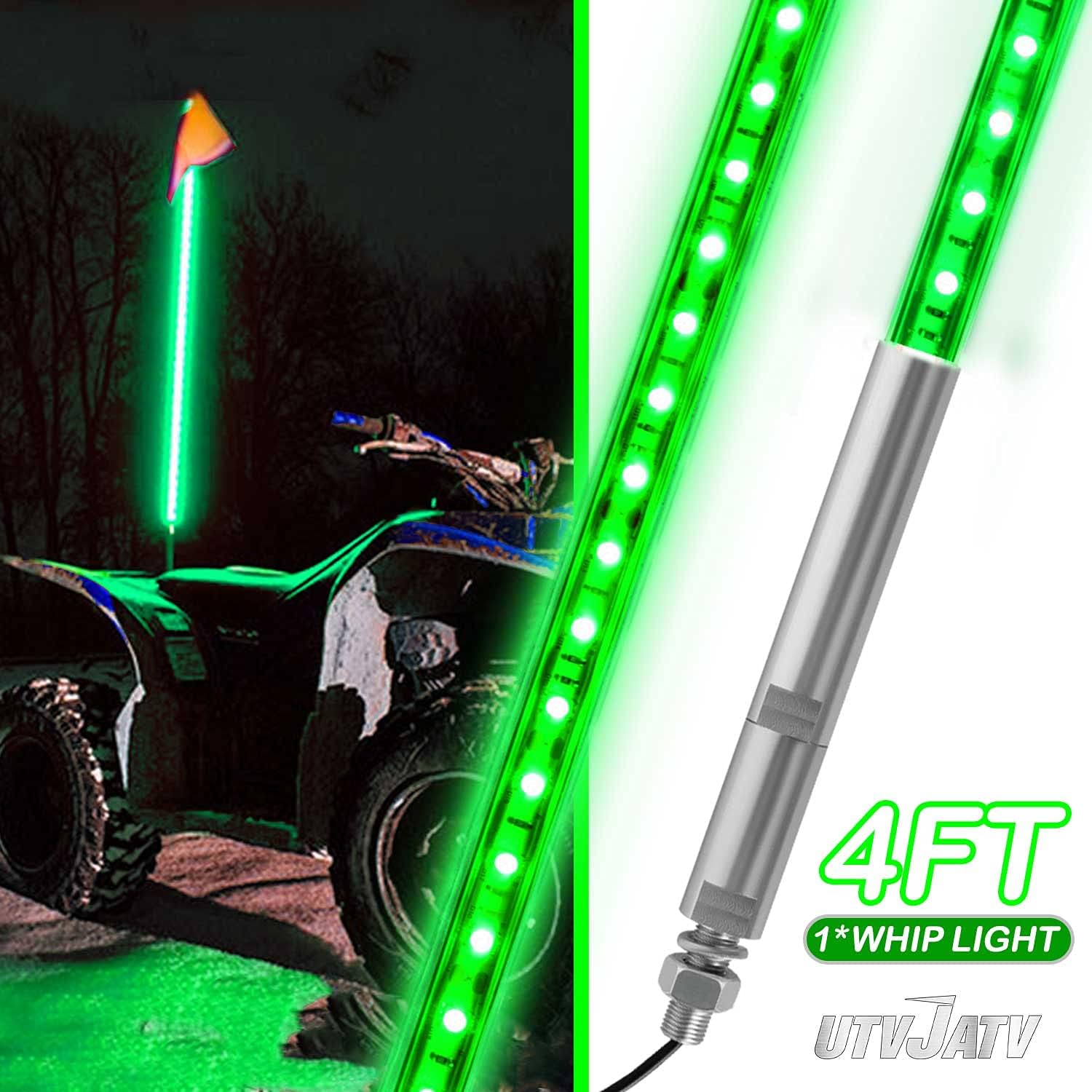 Flag Pole Light LED Whip Lights Safety Antenna Whips Lamp With