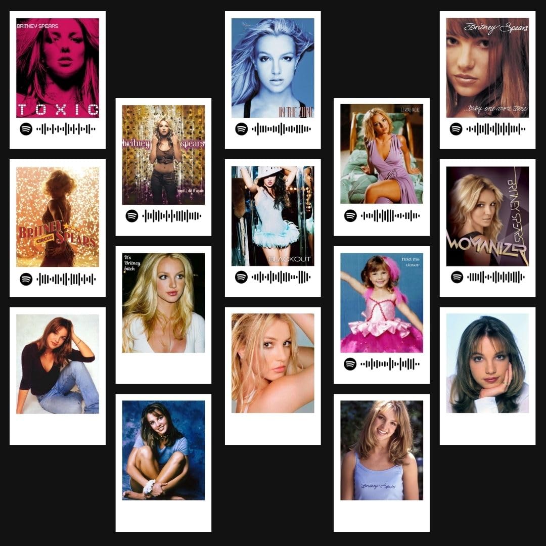 Britney Spears Poster Polaroids | Britney Spears Songs Mini Poster Kit (Set of 15) | Britney Spears Toxic, Circus, Blackout Songs Size (8 x 6 cm) Posters for Phone Accessories, Bedroom, Office (B0DF6QL1N8) Amazon Price History, Amazon Price Tracker
