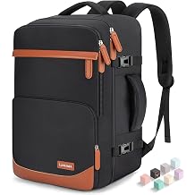 40L Travel Backpack, Flight Approved Carry On Laptop Backpack | Water-resistant, Personal Item Travel Bag, Fits 15.6/17.3 inch laptop, Hiking, Camping, Business, Commute, Men & Women