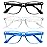 Okany Blue Light Glasses for Kids 3 Pack Blue Light Blocking Glasses for Teen Boys Girls Age 3-10,Computer Screen Gaming TV Phone Glasses Anti Glare,UV & Eye Strain (Grey Black+Transparent+Blue)